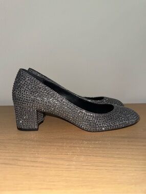 MICHAEL Michael Kors Arabella Kitten Pump | Silver & Black